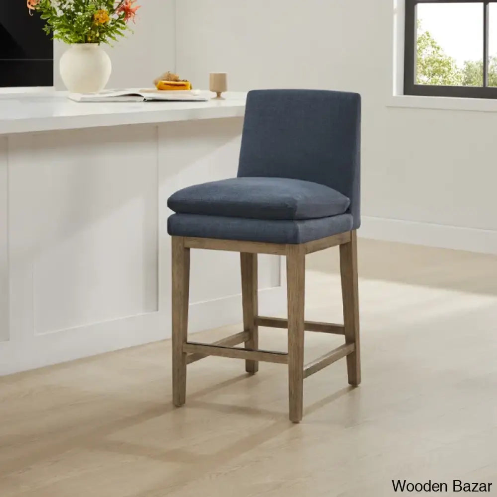 Betheaz Swivel Upholstered Counter And Bar Stool