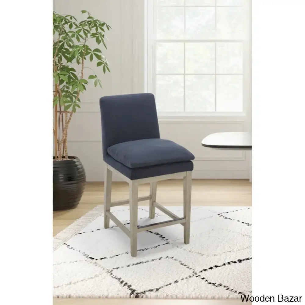 Betheaz Swivel Upholstered Counter And Bar Stool