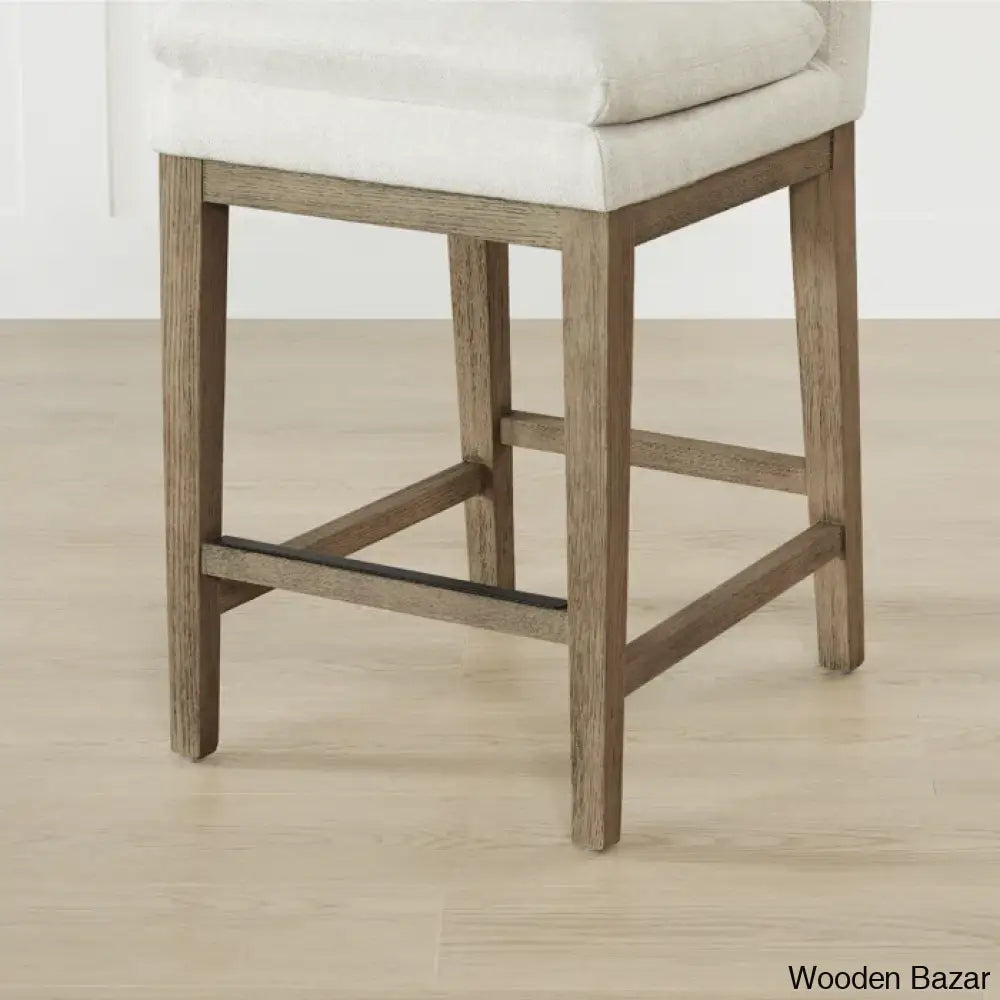 Betheaz Swivel Upholstered Counter And Bar Stool