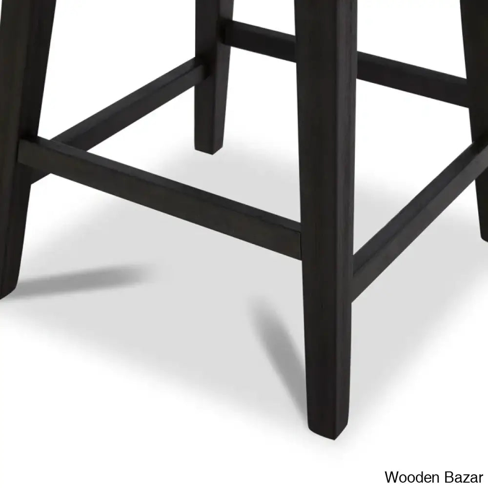 Bethiney Elegant Counter Stool (Set Of 2) - Wooden Bazar