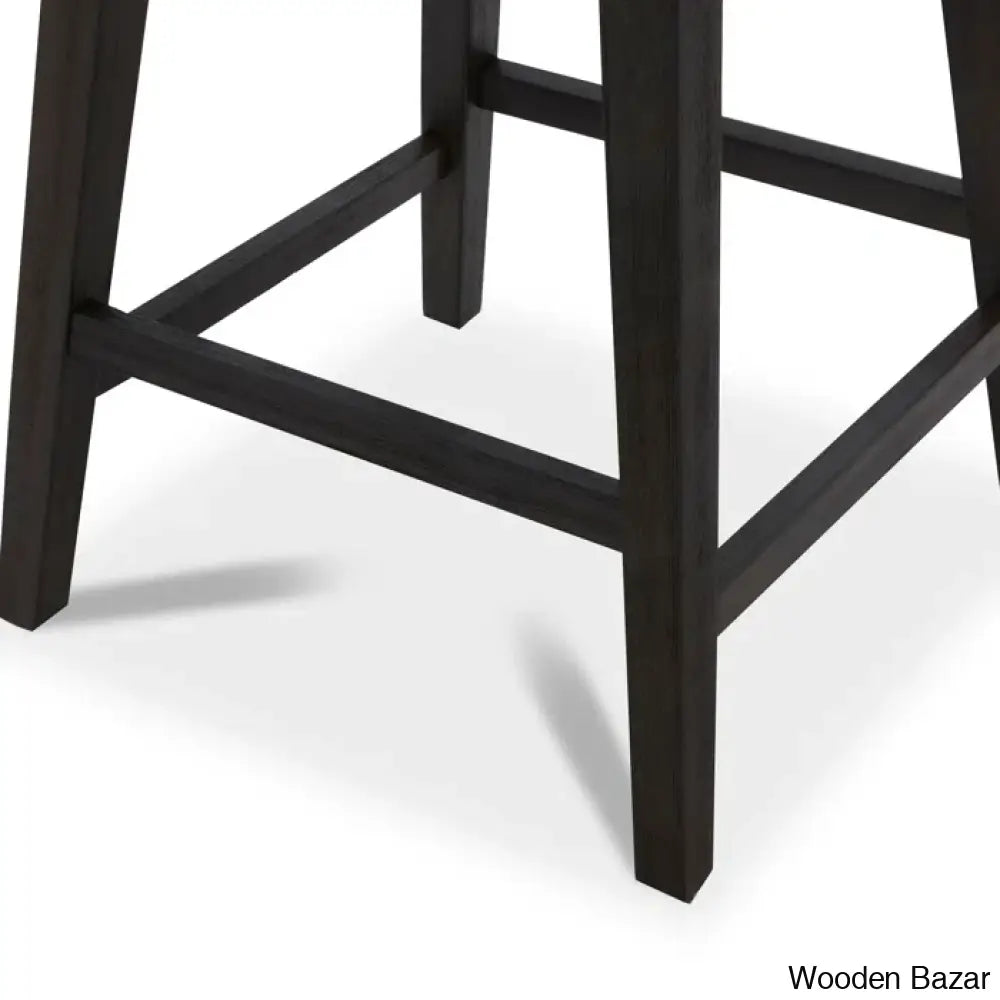 Bethiney Elegant Counter Stool (Set Of 2) - Wooden Bazar