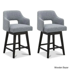 Bethiney Elegant Counter Stool (Set Of 2) - Wooden Bazar