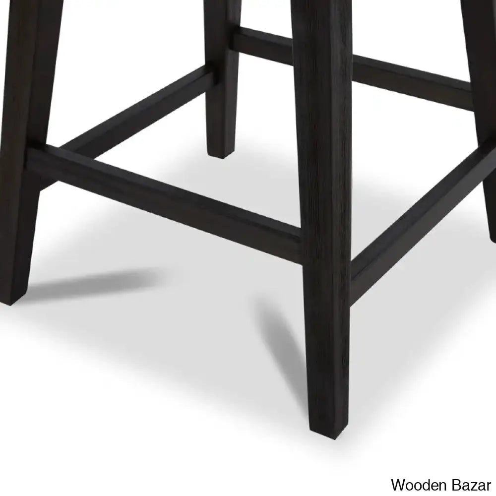 Bethiney Elegant Counter Stool (Set Of 2) - Wooden Bazar