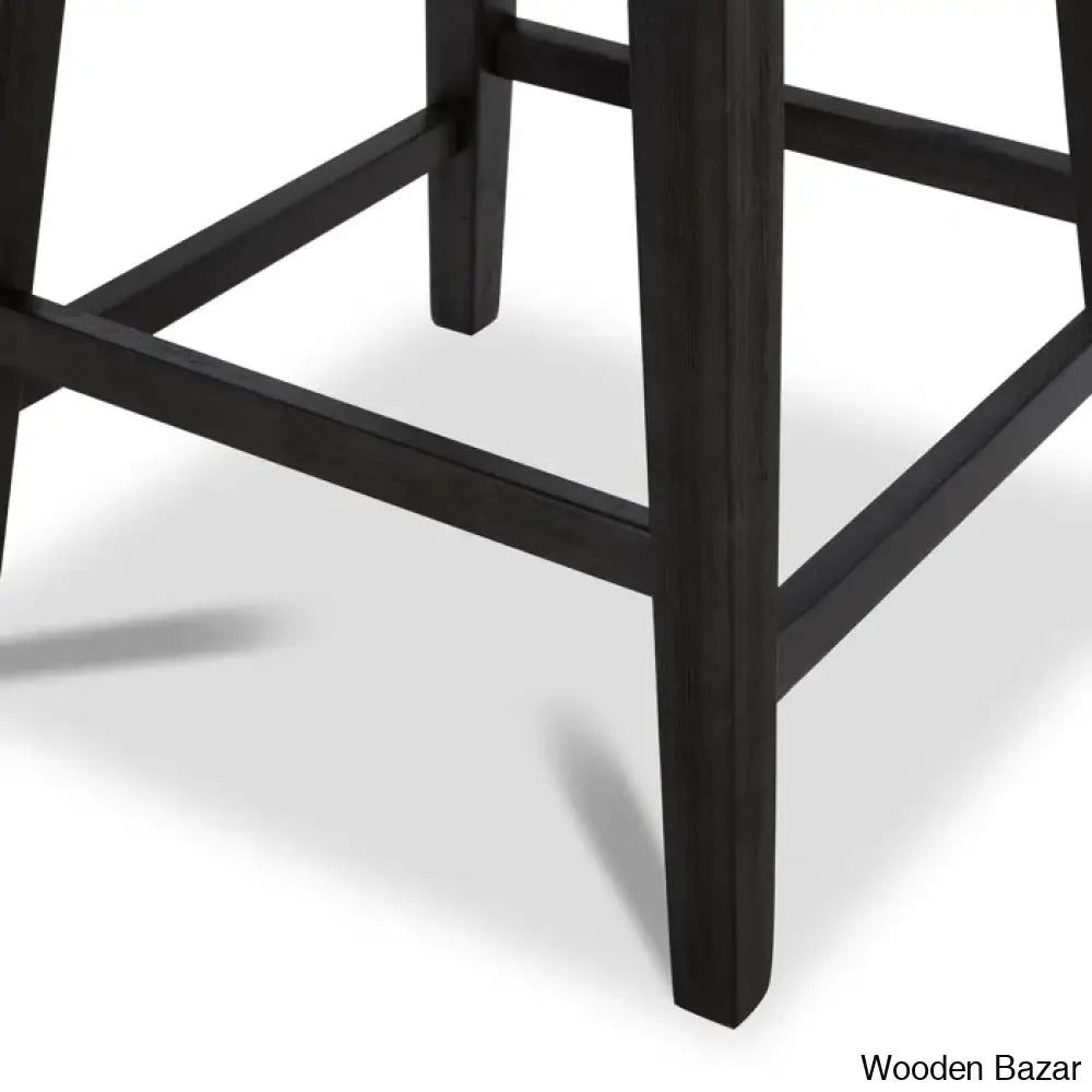 Bethiney Elegant Counter Stool (Set Of 2) - Wooden Bazar