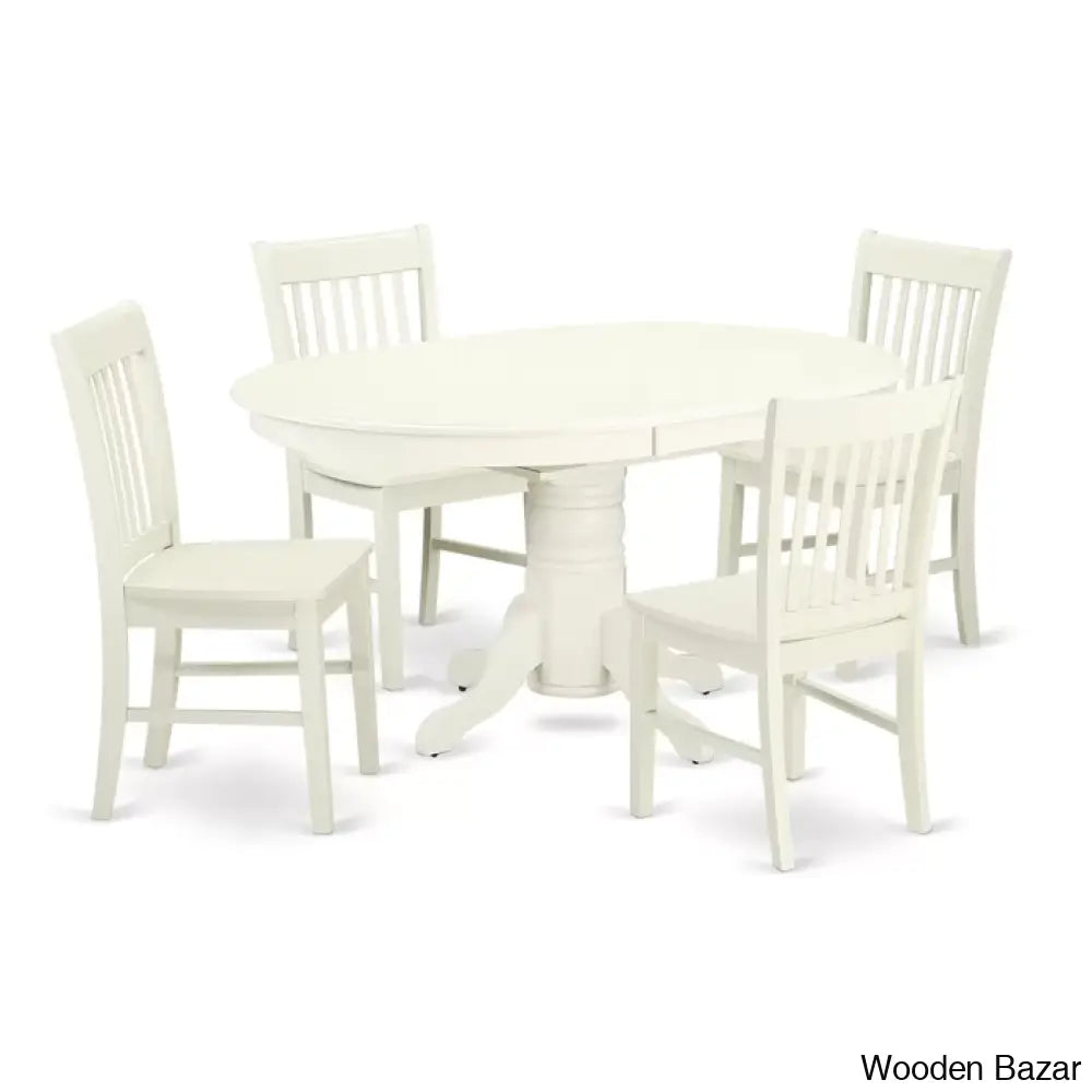 Birch Modern 4 Seater & 6 Extendable Dining Table Set