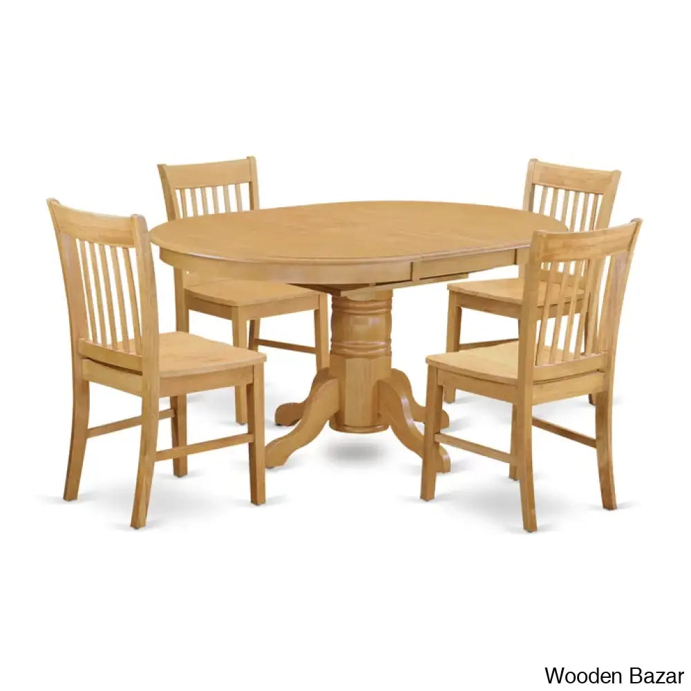 Birch Modern 4 Seater & 6 Extendable Dining Table Set