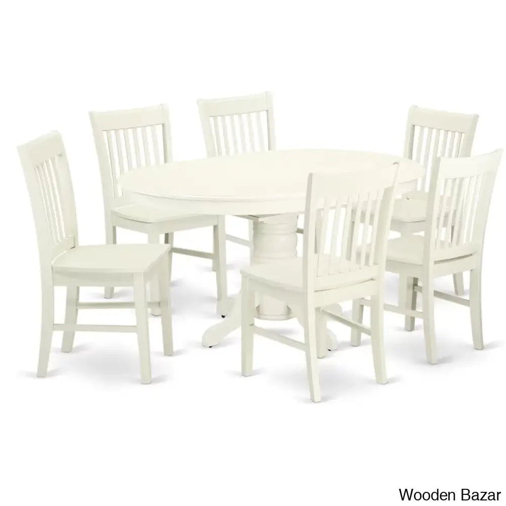 Birch Modern 4 Seater & 6 Extendable Dining Table Set