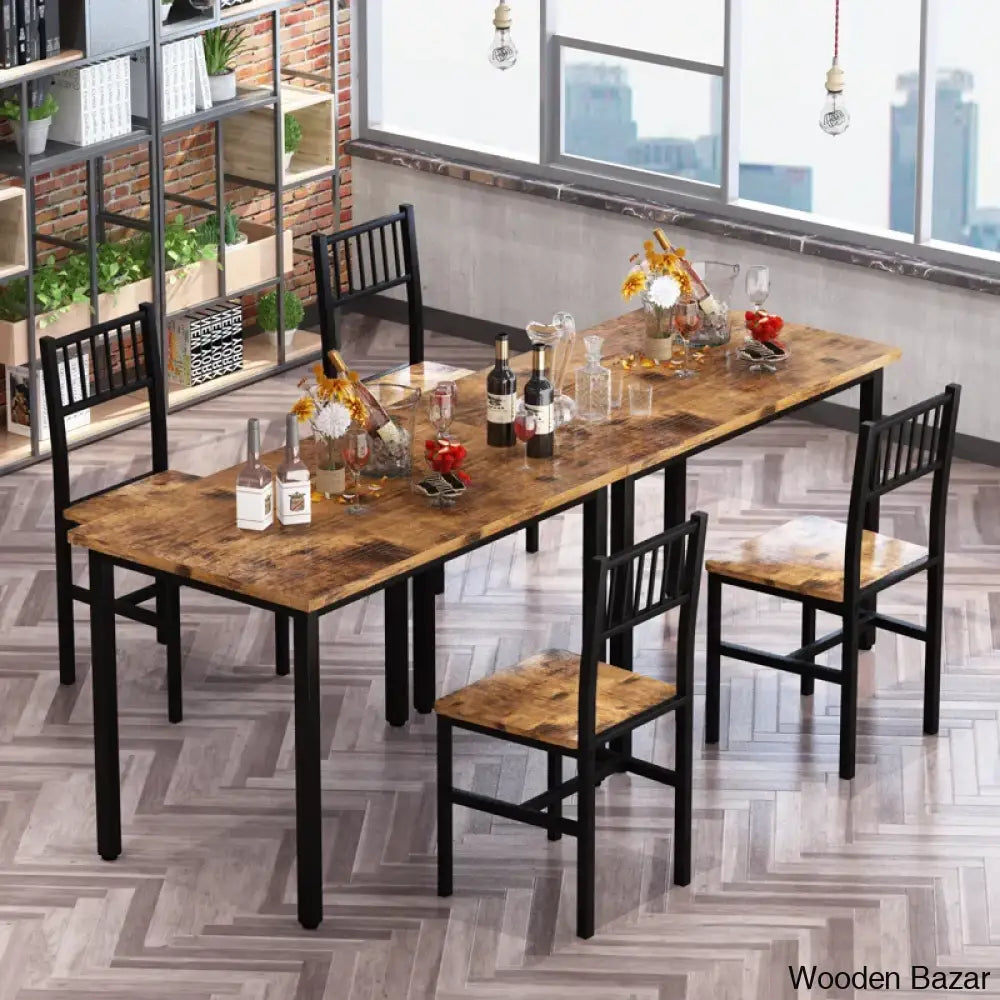 Bishop New 2 Seater Dining Table Set - Wooden Bazar