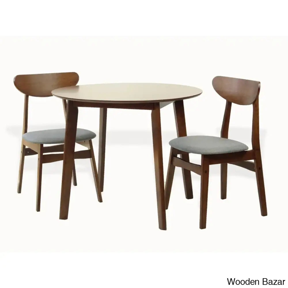 Blaan New 2 Seater Dining Table Set - Wooden Bazar