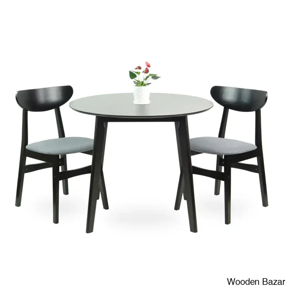 Blaan New 2 Seater Dining Table Set - Wooden Bazar