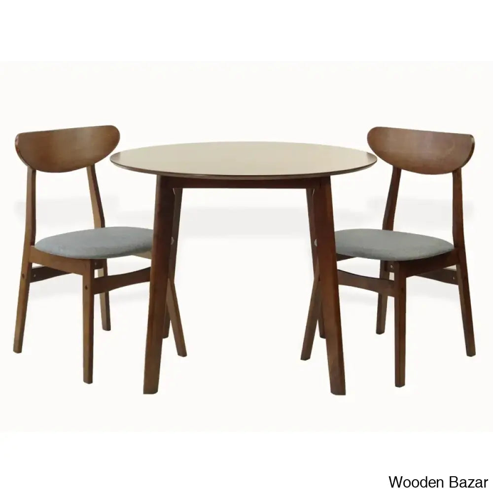 Blaan New 2 Seater Dining Table Set - Wooden Bazar