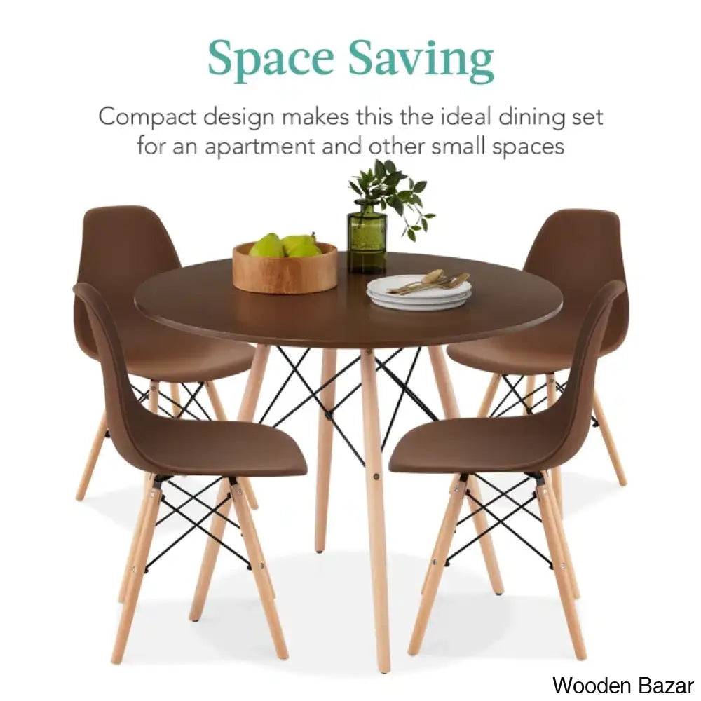 Blaine 4 Seater Stylish Dining Table Set - Wooden Bazar