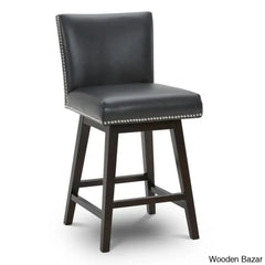 Blakez 26’’ Swivel Counter Stool (Set Of 2) - Wooden Bazar