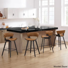 Blaysen Swivel Pu 26.96’’ Bar & Counter Stools (Set Of 4)