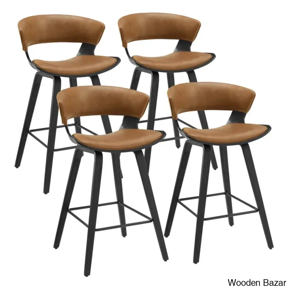 Blaysen Swivel Pu 26.96’’ Bar & Counter Stools (Set Of 4)