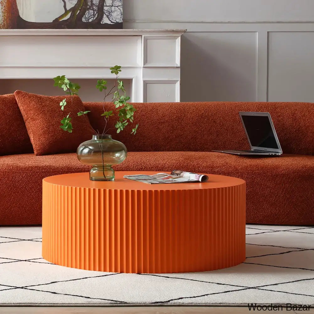 Bloxson Coffee Table And Center Table Orange / 13.78’’ H X 35.83’’ L W