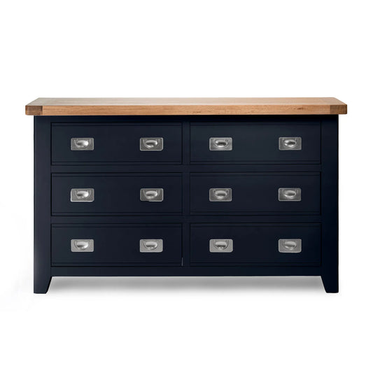 Kaela Modish Stylish Solid Wood Chest of Drawer With 6 Drawer - Wooden Bazar