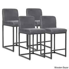 Boisen Swivel Counter And Bar Stool (Set Of 4) - Wooden Bazar