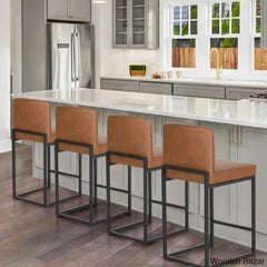 Boisen Swivel Counter And Bar Stool (Set Of 4) - Wooden Bazar