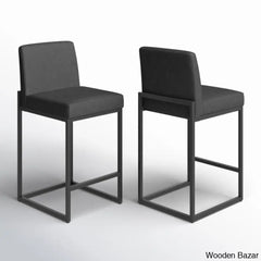 Boisev Swivel Upholstered 24’’ Counter And Bar Stool With Metal Frame (Set Of 2)