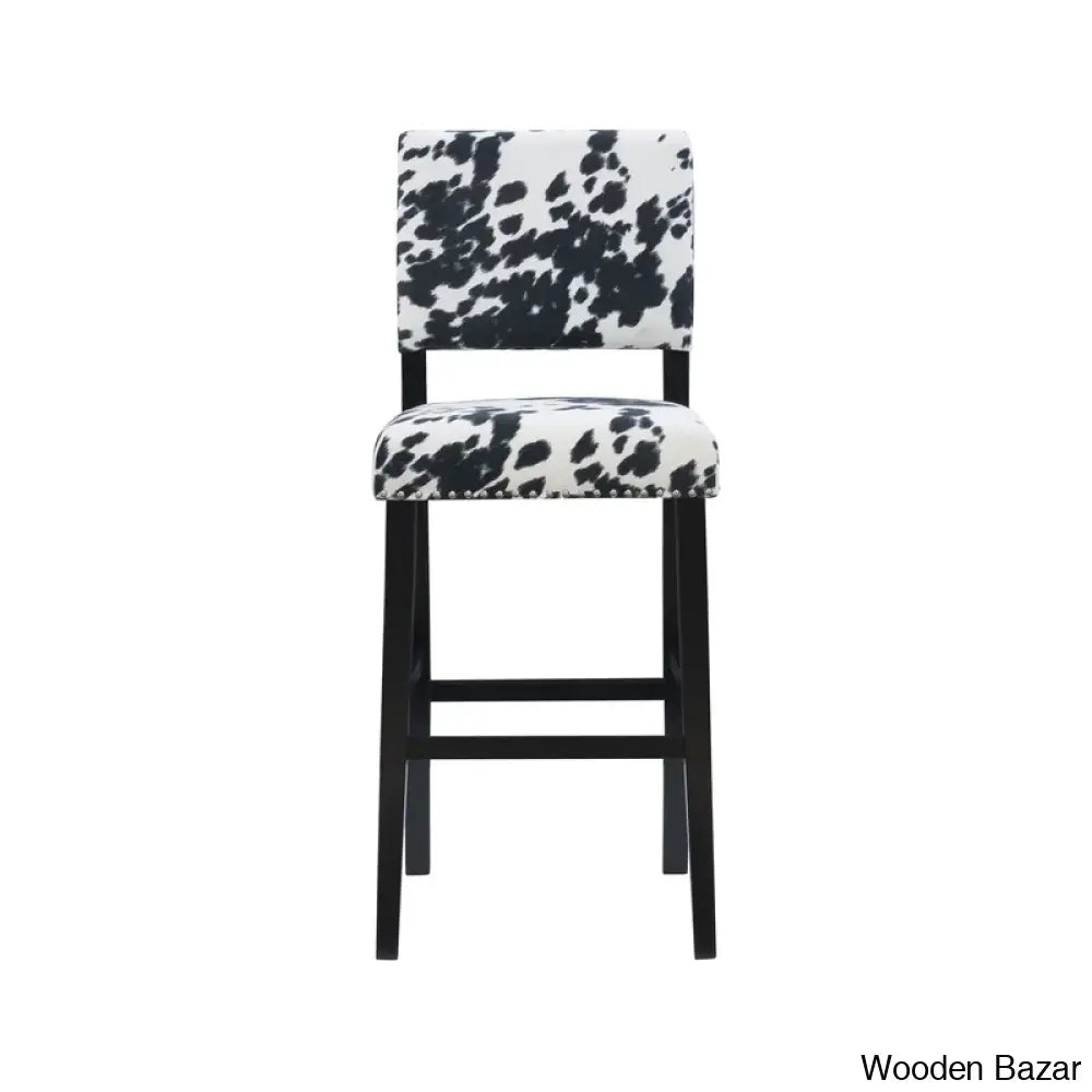 Boyabato Swivel Upholstered Nailhead Trim Counter And Bar Stool