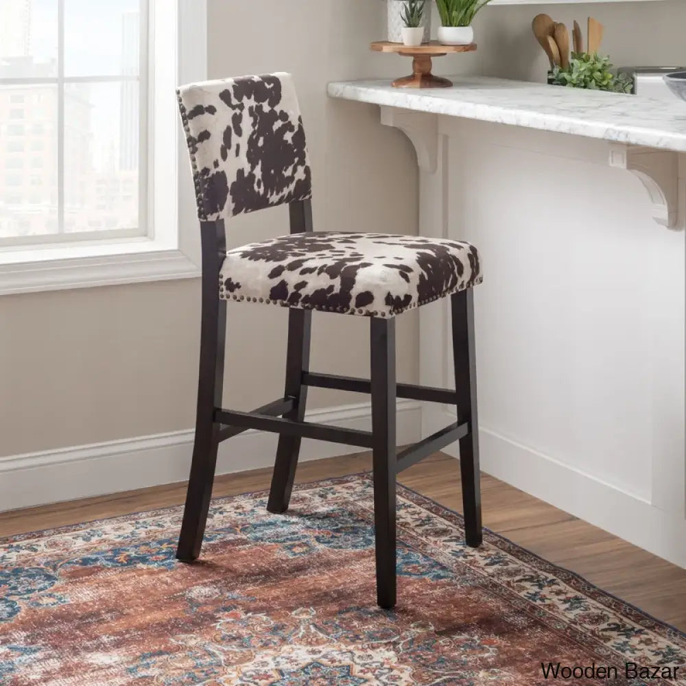 Boyabato Swivel Upholstered Nailhead Trim Counter And Bar Stool