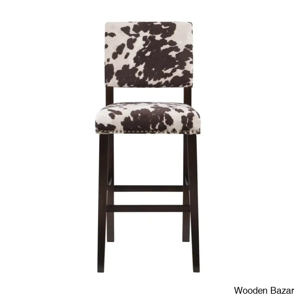 Boyabato Swivel Upholstered Nailhead Trim Counter And Bar Stool