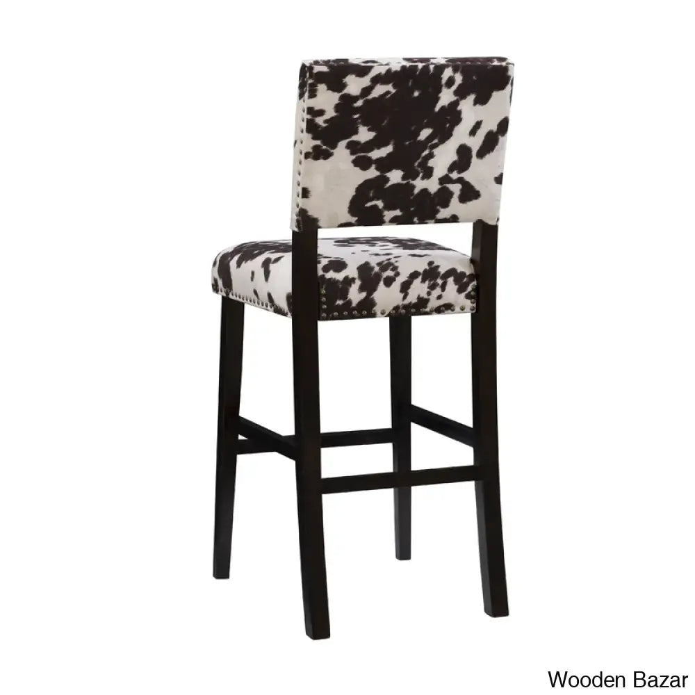 Boyabato Swivel Upholstered Nailhead Trim Counter And Bar Stool