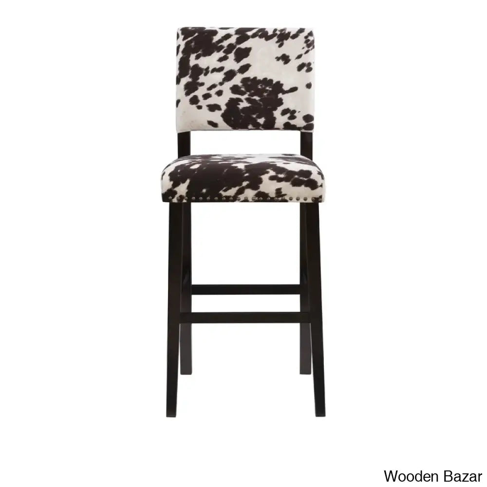 Boyabato Swivel Upholstered Nailhead Trim Counter And Bar Stool