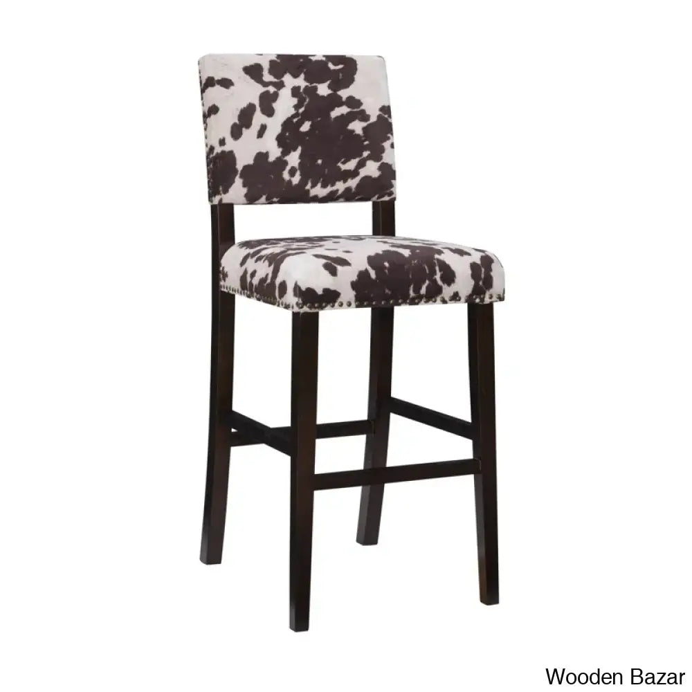 Boyabato Swivel Upholstered Nailhead Trim Counter And Bar Stool