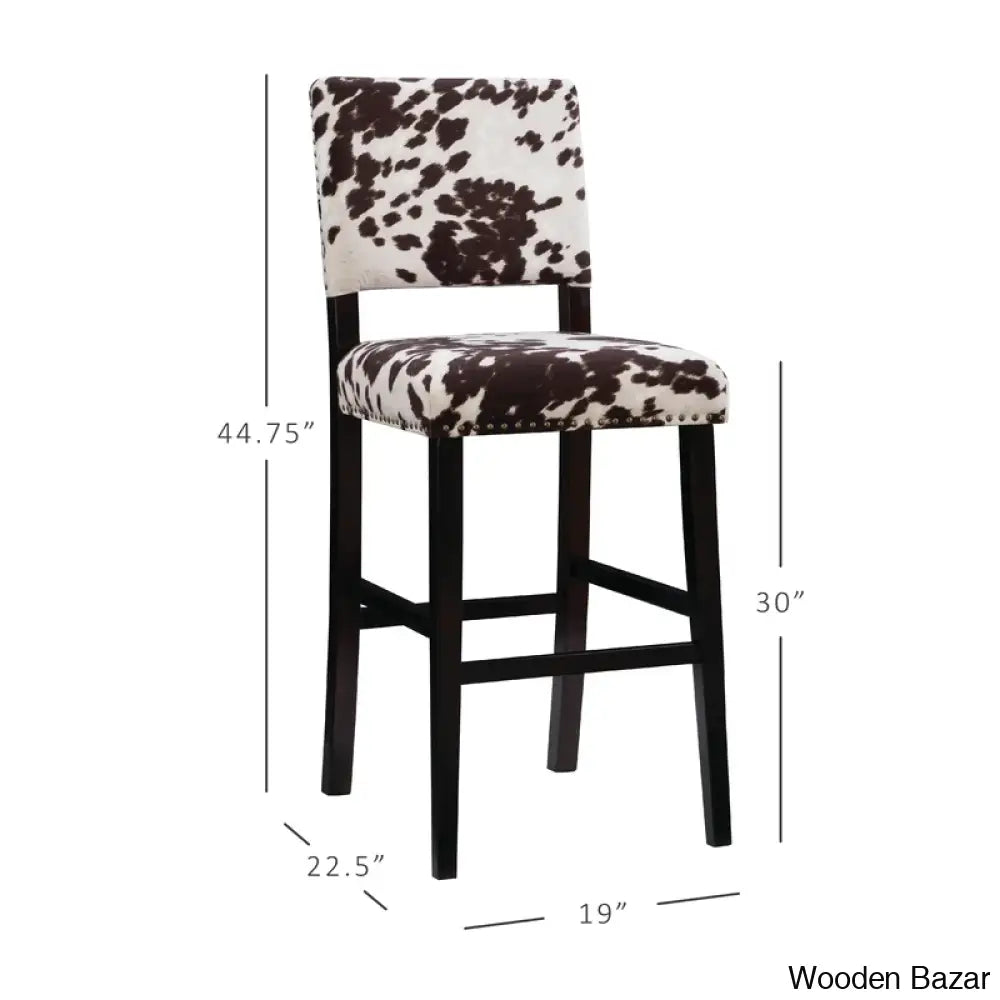 Boyabato Swivel Upholstered Nailhead Trim Counter And Bar Stool