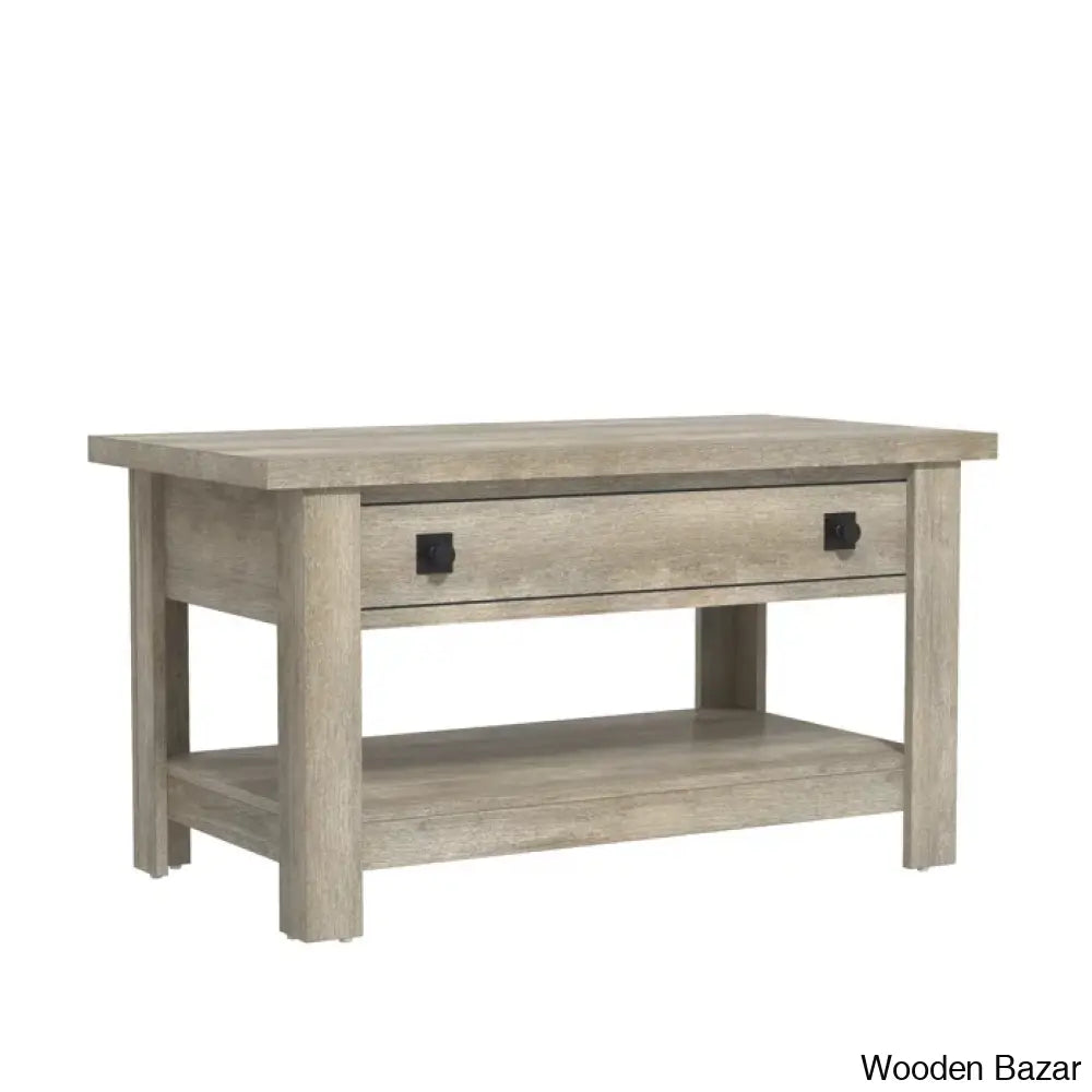 Brainztree Coffee And Center Table Driftwood Gray