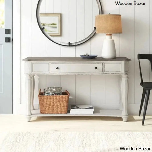 Hardwood End Console Table