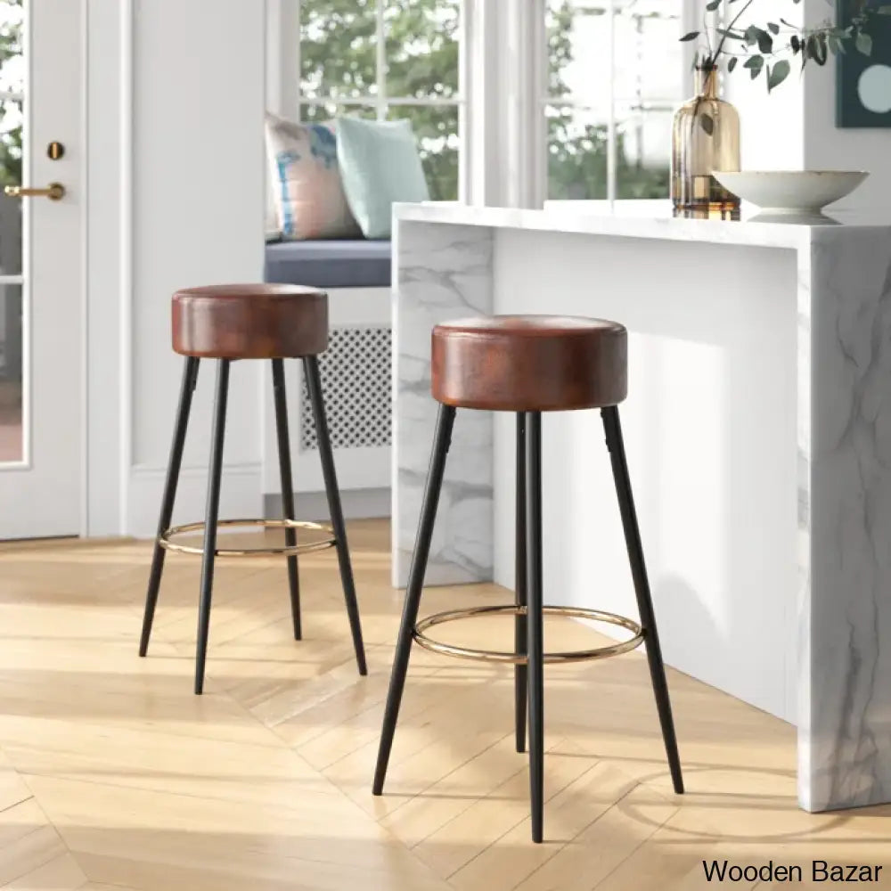 Bremenc Swivel Bar & Counter Stool (Set Of 2)