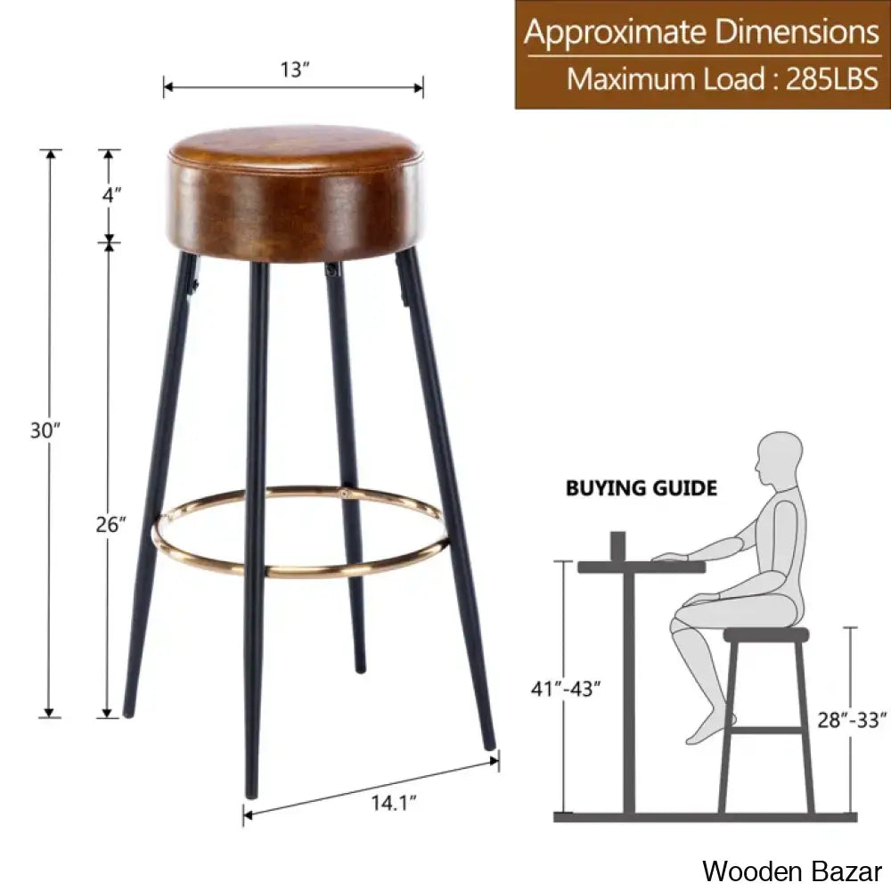 Bremenc Swivel Bar & Counter Stool (Set Of 2)