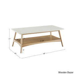 Brenton 4 Legs Coffee Table With Storage And Center Table
