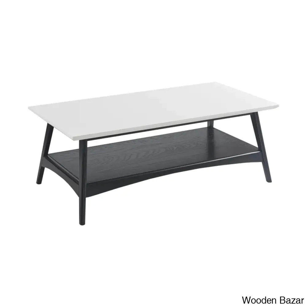 Brenton 4 Legs Coffee Table With Storage And Center Table