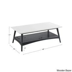 Brenton 4 Legs Coffee Table With Storage And Center Table
