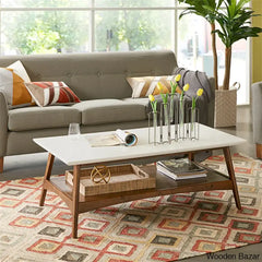 Brenton 4 Legs Coffee Table With Storage And Center Table