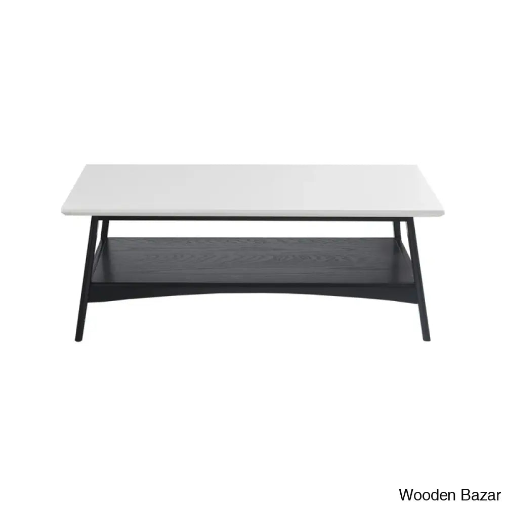 Brenton 4 Legs Coffee Table With Storage And Center Table