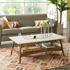 Brenton 4 Legs Coffee Table With Storage And Center Table