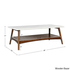 Brenton 4 Legs Coffee Table With Storage And Center Table
