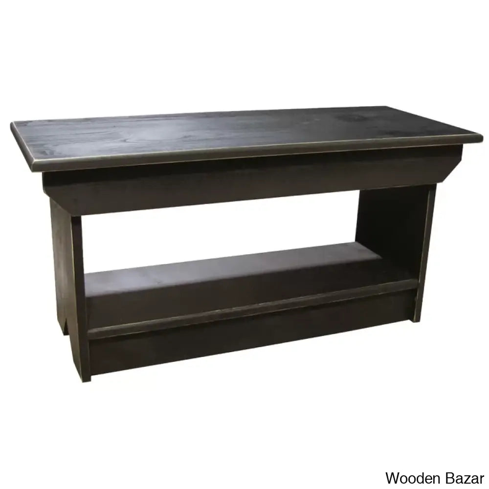 Brexlyne Solid Wood Coffee And Center Table Black