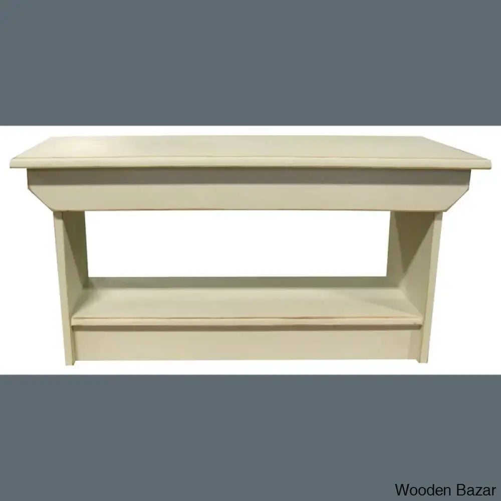 Brexlyne Solid Wood Coffee And Center Table Old Cream