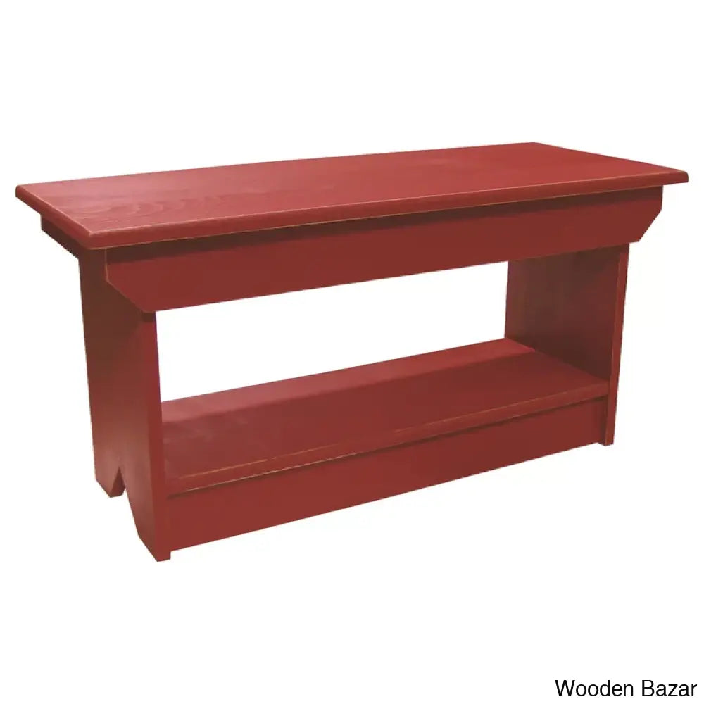 Brexlyne Solid Wood Coffee And Center Table Old Red