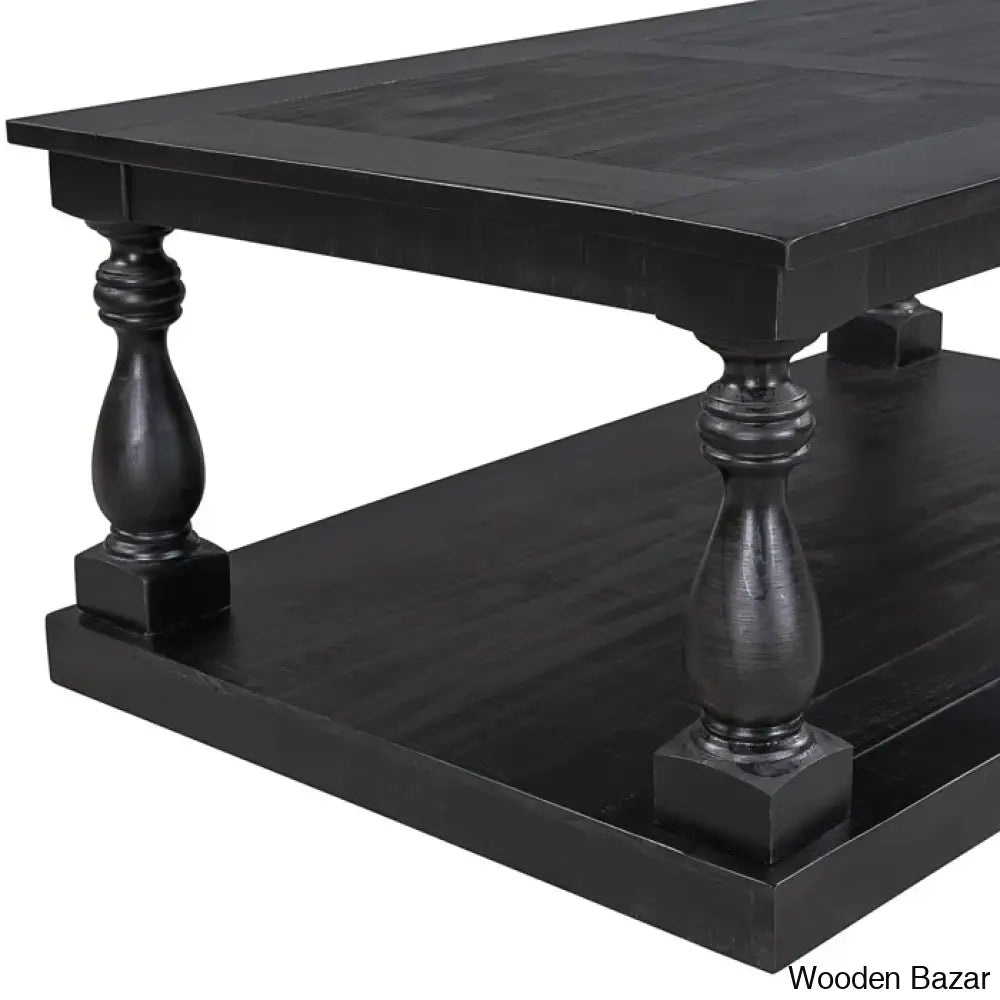 Brhiannan Solid Wood Elegant Coffee And Center Table