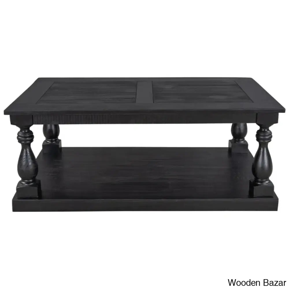 Brhiannan Solid Wood Elegant Coffee And Center Table