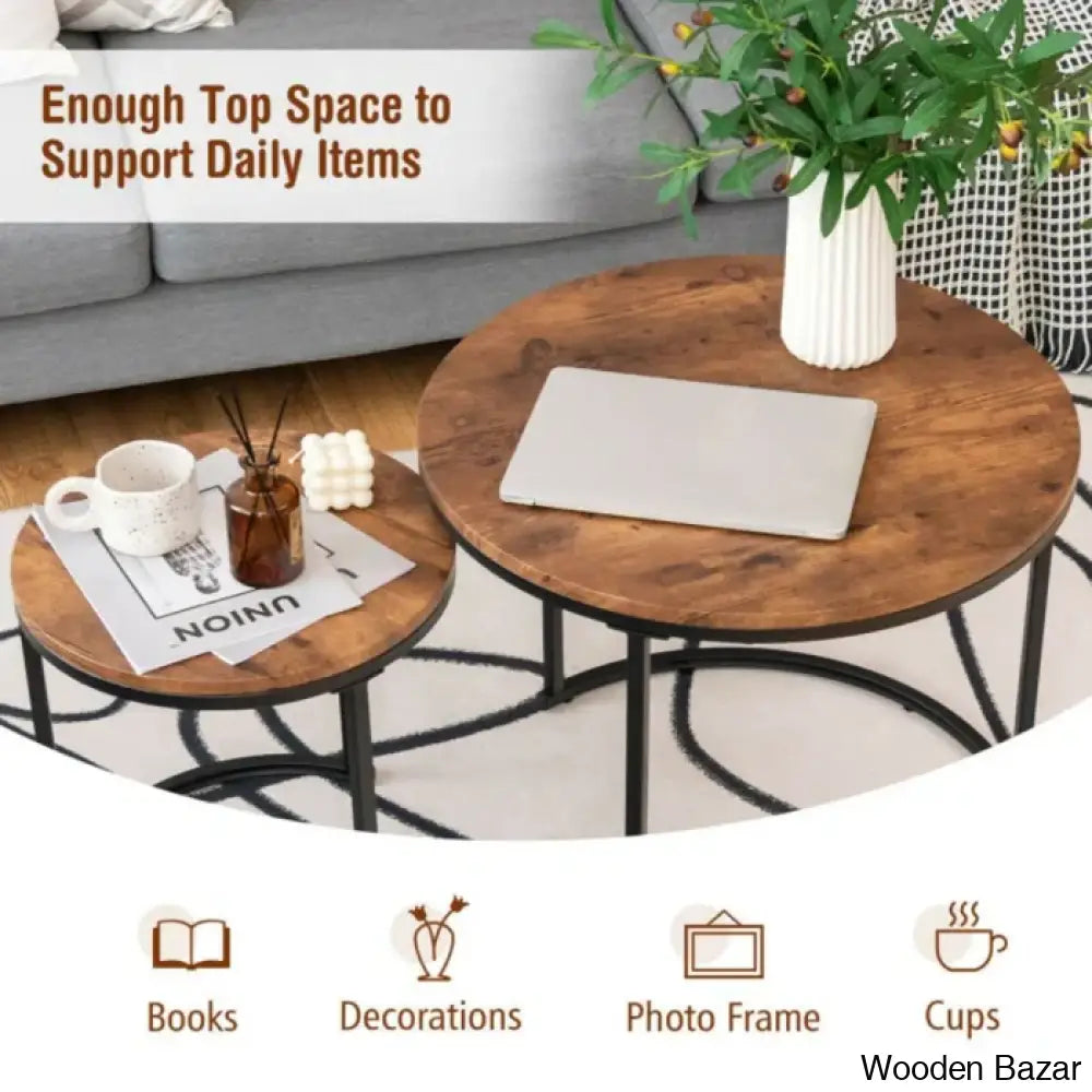 Briajahnm Nesting Coffee And Center Table