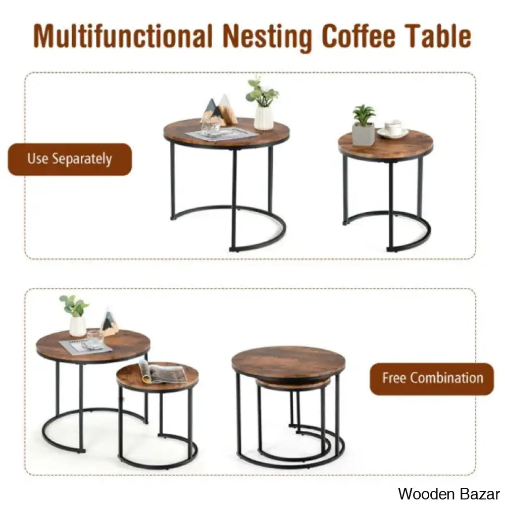 Briajahnm Nesting Coffee And Center Table