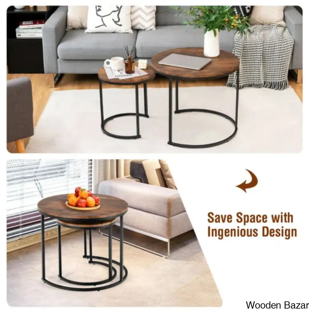 Briajahnm Nesting Coffee And Center Table